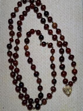 Vintage POGGI PARIS Signed 25" Heart Necklace